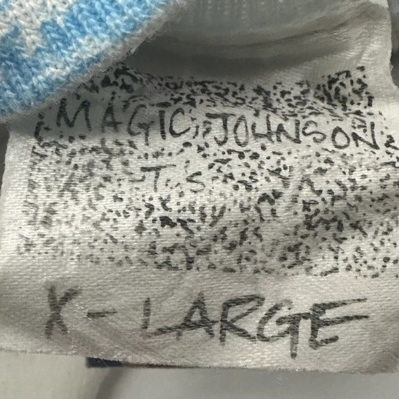 Vtg Magic Johnson Ts Sweatshirt Mens XL Lakers Crewneck 90s NBA All Over Print - Picture 10 of 16